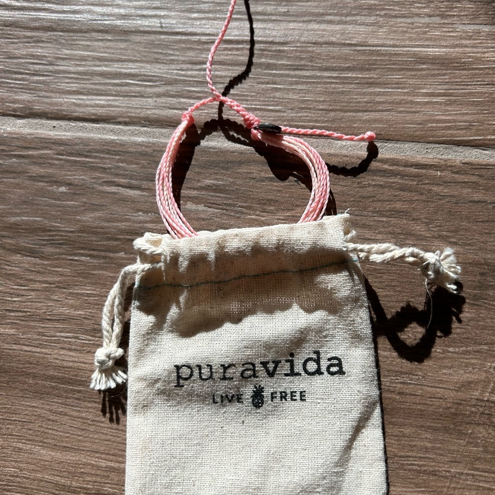 pura vida breast cancer awareness bracelet